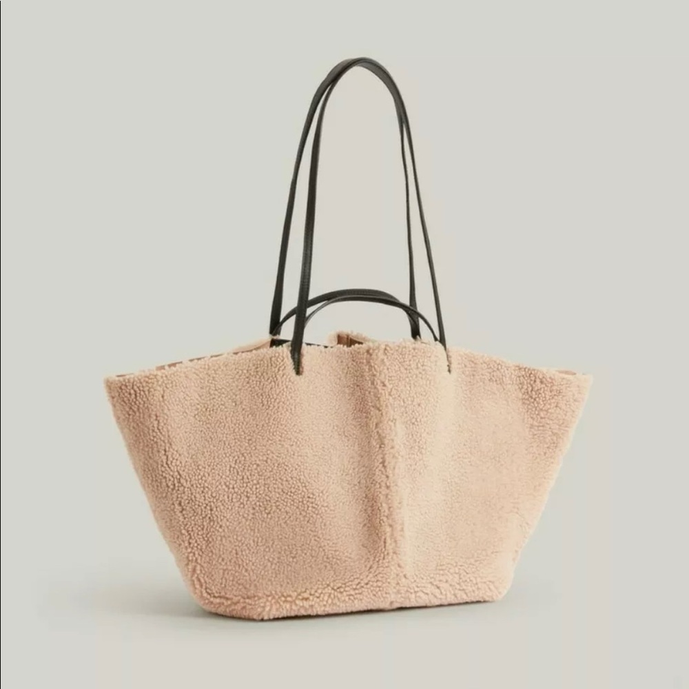 ALLSAINTS Hannah shearling tote bag